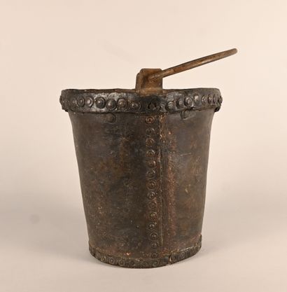 Leather fire bucket, 18th century work
Truncated...