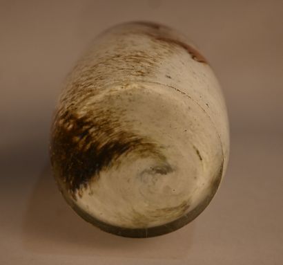 Pair of acid-etched glass Legras vases -...