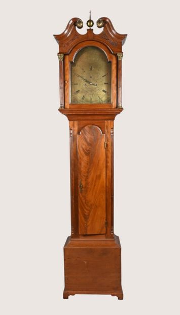 Mahogany floor clock, England, 19th century
English...