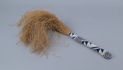 Tutsi flycatcher with beaded handle - Rwanda...