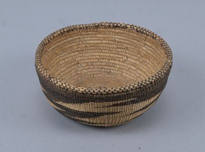 Double-layer woven raffia bowl - Central...