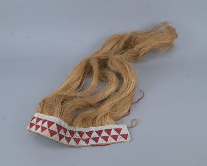 Tutsi hair ornament decorated with glass...