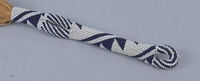 Tutsi flycatcher with beaded handle - Rwanda...