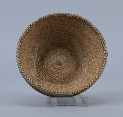 Double-layer woven raffia bowl - Central...
