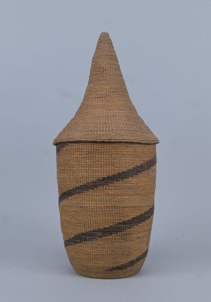 Tutsi agaseke with conical lid - Rwanda -...