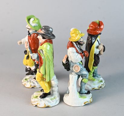 Suite de quatre personnages napolitains en...