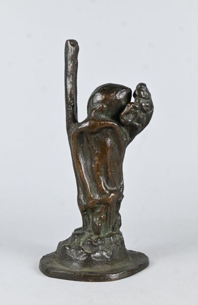 Sculpture moderniste en bronze représentant...