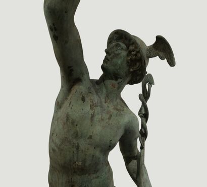 Mercure monumental en bronze d’après Giambologna
Importante...