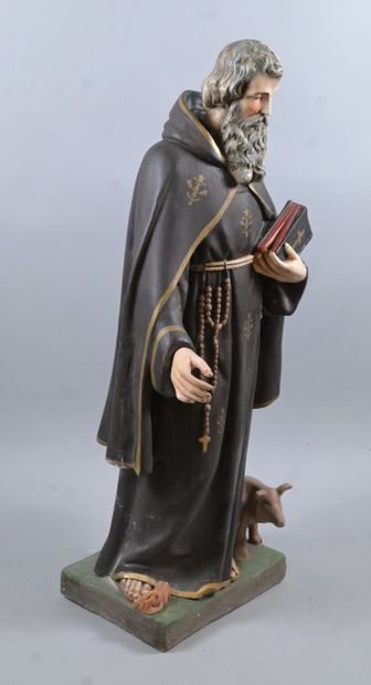 Large religious statue of Saint Anthony the...