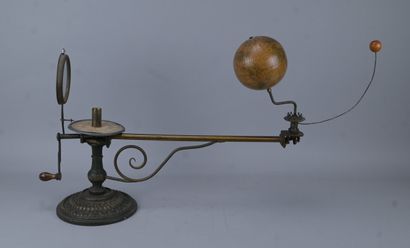Planétaire mécanique avec globe terrestre...