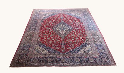 Tapis Heriz en laine à décor géométrique,...