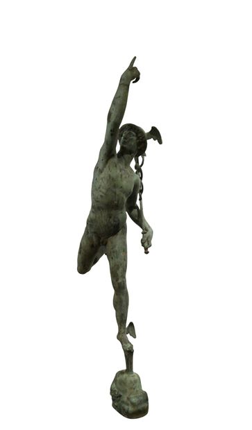 Mercure monumental en bronze d’après Giambologna
Importante...