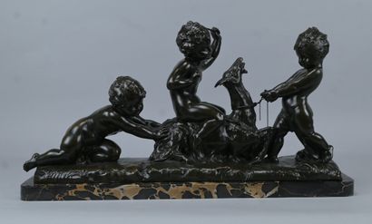 A. Cippriaris – Groupe en bronze représentant...