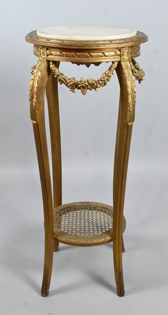 Guéridon de style Louis XVI à plateau de...