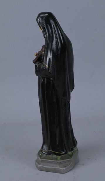 Saint Rita of Cascia, polychrome plaster...
