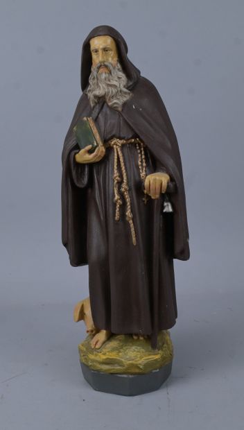 Saint Anthony the Hermit with his pig, a...
