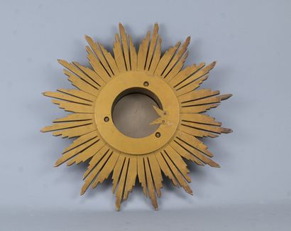 Miroir soleil de style Hollywood Regency...