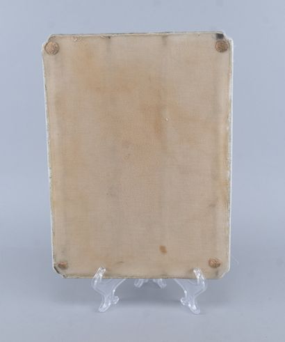 Plaque en porcelaine de la famille verte...