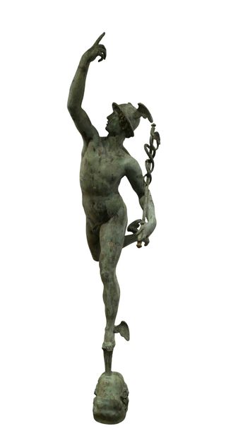 Mercure monumental en bronze d’après Giambologna
Importante...