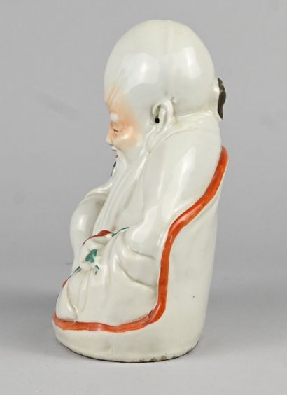 Statuette chinoise de Shou Lao en porcelaine...