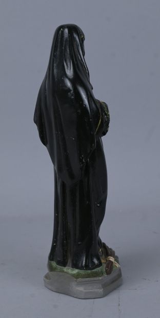 Saint Rita of Cascia, polychrome plaster...