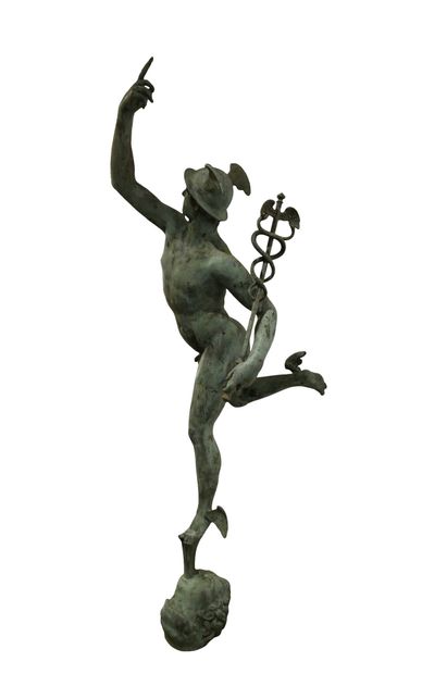 Mercure monumental en bronze d’après Giambologna
Importante...