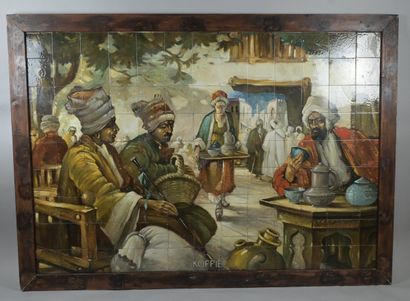 Panneau monumental De Gruyter « KOFFIE »...
