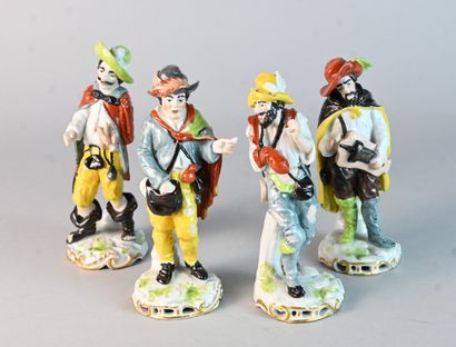 Suite de quatre personnages napolitains en...