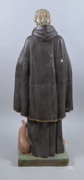 Large religious statue of Saint Anthony the...