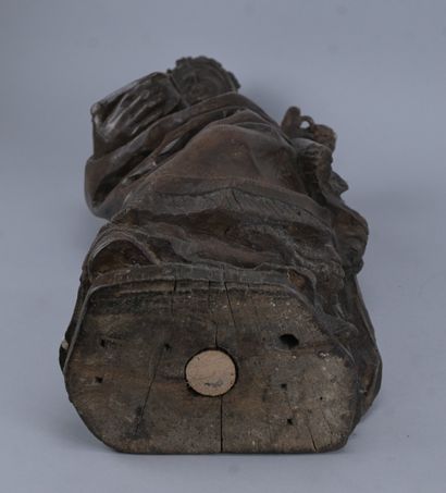 Père de l'Église en chêne sculpté, XVIe siècle
Sculpture...