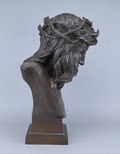Buste du Christ couronné d'épines d'après...