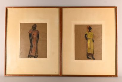 Floris Jespers (1889–1965) — Paire de figures...
