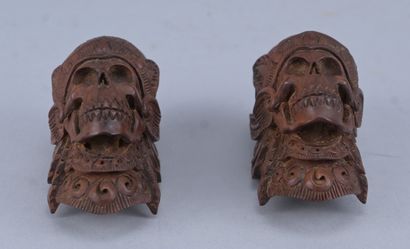 Paire de boucles d’oreilles balinaises à...