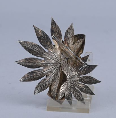 Art Nouveau brooch signed F. Monier, made...