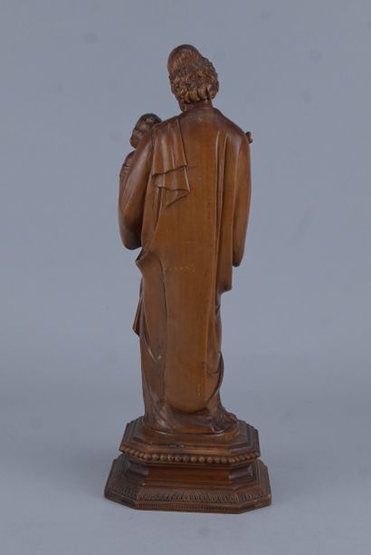 Saint Joseph portant l’Enfant Jésus – Sculpture...