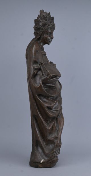 Père de l'Église en chêne sculpté, XVIe siècle
Sculpture...