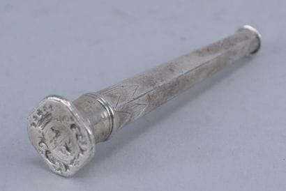 Cachet héraldique en argent, fin du XVIIIe...
