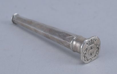 Cachet héraldique en argent, fin du XVIIIe...