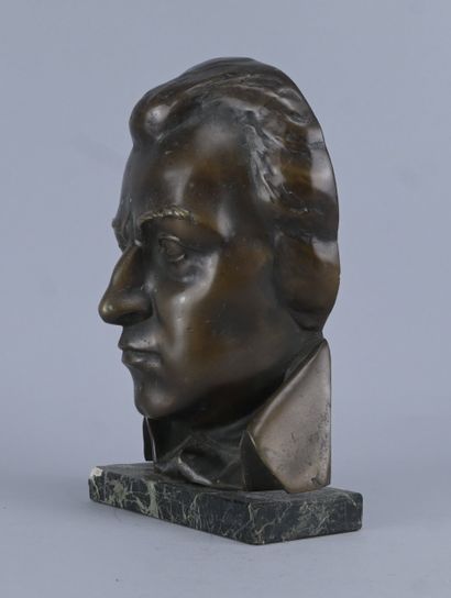Buste en bronze de Ludwig van Beethoven,...