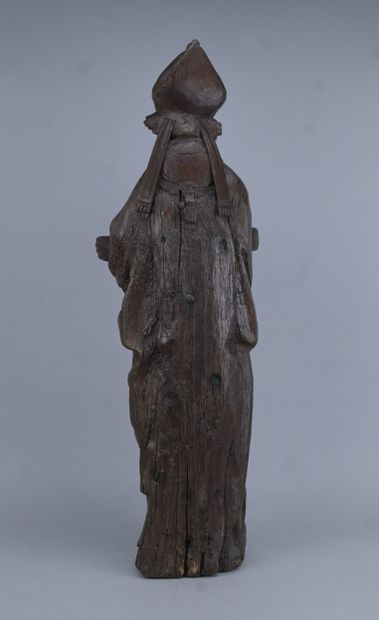 Évêque en chêne sculpté, XVIe siècle
Sculpture...
