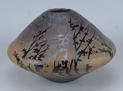 Schneider – glass paste vase – Art Deco –...