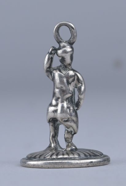 Cachet à cire en argent – armoiries – XVIIIe...
