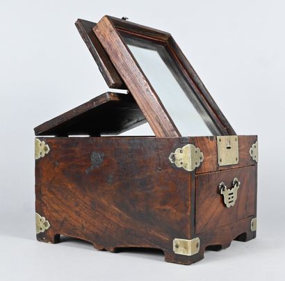 Wooden Mirror Box - China - Qing Dynasty...