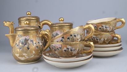 Satsuma Earthenware Tea Set – Japan – Meiji...