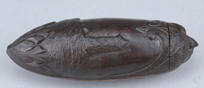 Tabatière sculptée - Noix de coco – XIXe...