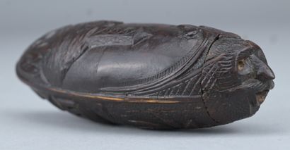 Tabatière sculptée - Noix de coco – XIXe...