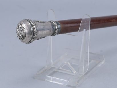 Bâton militaire – bois et argent – Espagne...