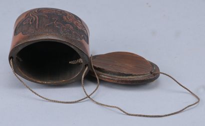 Carved bamboo tonkotsu, Japan, 19th century

Japanese...