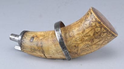 Engraved Horn Powder Flask – 17th Century

A...