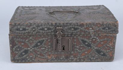 Wedding Chest—Wood Covered in Leather—17th/18th...